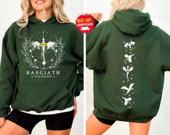 Basgiath War College 2-Sided Sweatshirt, Fourth Wing Comfort colors Shirt, Dragon Rider Shirt, Rebecca Yoros, Fourth Wing, Violet Sorrengail