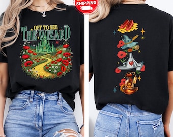 Off to See the Wizard Shirt, Yellow Brick Road Shirt, Wizard of Oz Shirt, We’re Off Wizard Shirt, Wizard Witch Emerald City Tshirt