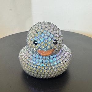 custom rhinestone duck, super sparkly. perfect for cheerleader good luck or jeep duck enthusiasts.