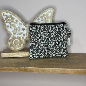 Zippered Coin Purse/Keychain Wallet with D Ring