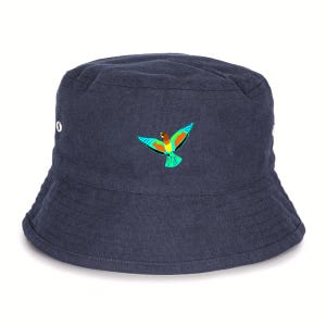 Unisex Bucket Hat bird European bee-eater •Wildlife and Nature Inspired •100% Recycled & Ethical• One Size (S/M) •AWARE™ Certified