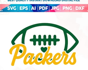 Packers Football Svg, Maskot & Cheer SVG för Packers Mamma T-shirts, Matchdag Svg, Packers Mamma T-shirts, Sport Mamma Svg, Green Bay Football, Cricut
