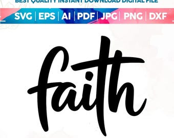 Faith Cross SVG PNG,Christian T-shirt Design png,Clipart Cut Files