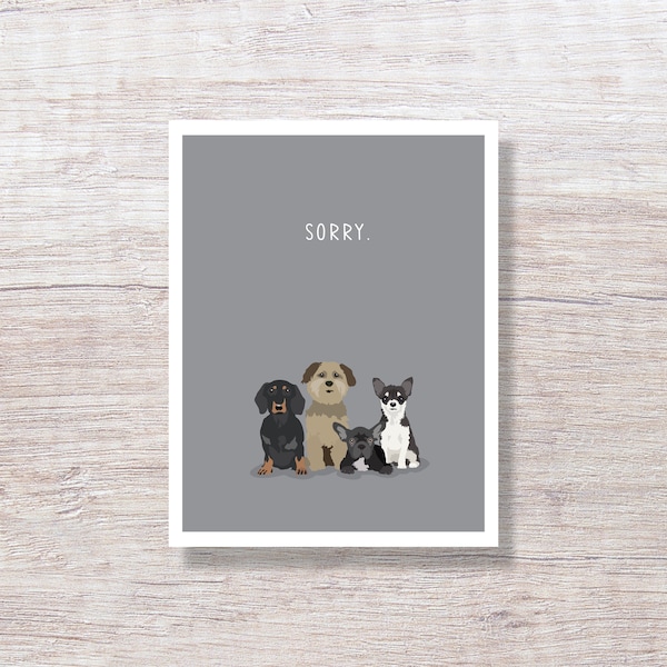 DOG PET SYMPATHY Greeting Card for Loss of Pet - D306