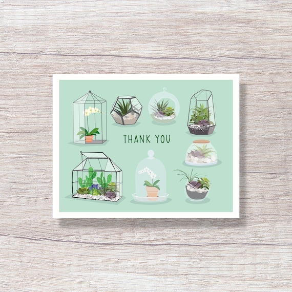 Thank You Terrarium Card Thank You Terrarium Card