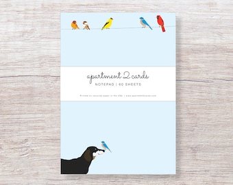 Dachshund Birds on a Wire - 4.75 x 6.5" Notepad - NP143