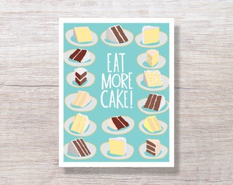 Birthday Card for Her, for Him, For Mom, CAKE SLICES - D264X