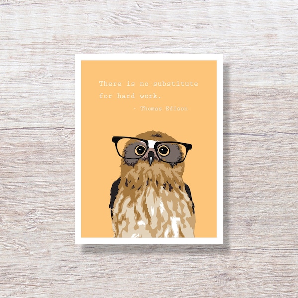 Graduation Card for him for her for son for daughter Smart Owl - H155