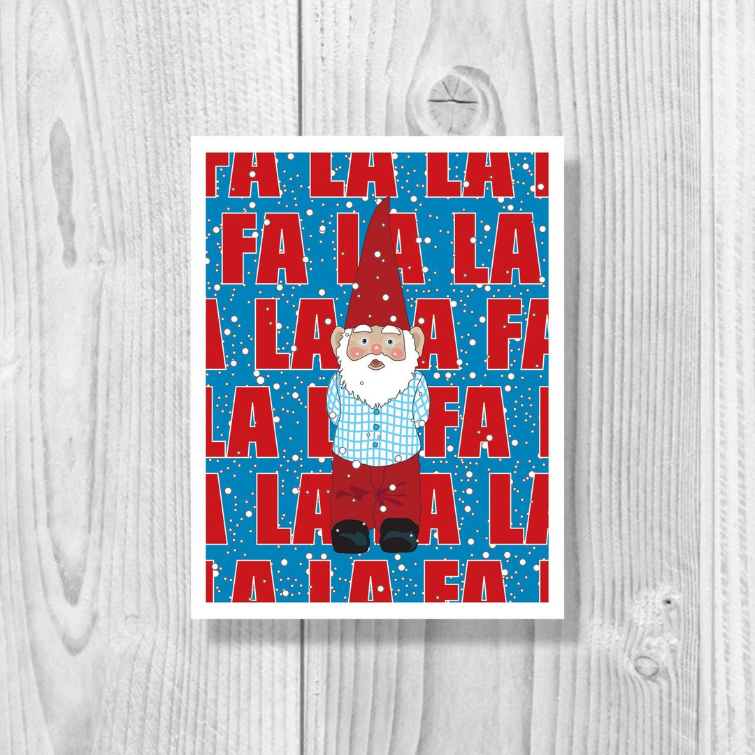 Santa Gnome Christmas Cards Single Card or Boxed Set Funny Etsy