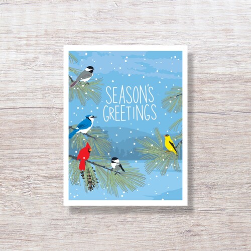 Red cardinal christmas cards single card or boxed set etsy
