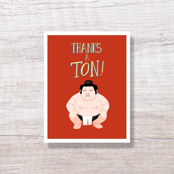 Funny Thank You Card Etsy
