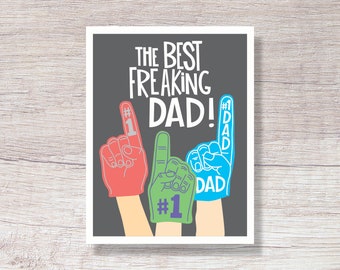 Father's Day Cards Foam Finger Dad - H191