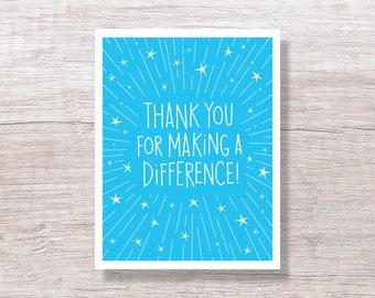 Thank You for Making a Difference - Goodbye Card - D427X