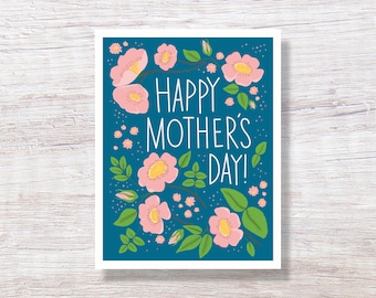 Anemone Mother's Day card, general card for mom for wife for friend - H292