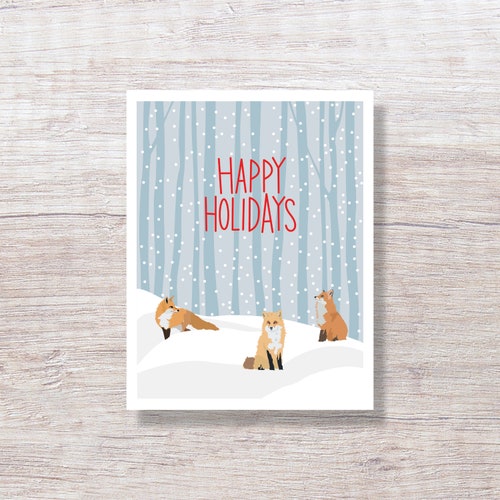 Red cardinal christmas cards single card or boxed set etsy