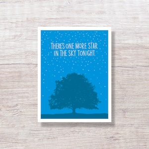 Sympathy Card, Condolence Card, Thinking of You Card, STARRY NIGHT - D201