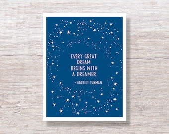 Encouragement Card, HARRIET TUBMAN QUOTE - D316