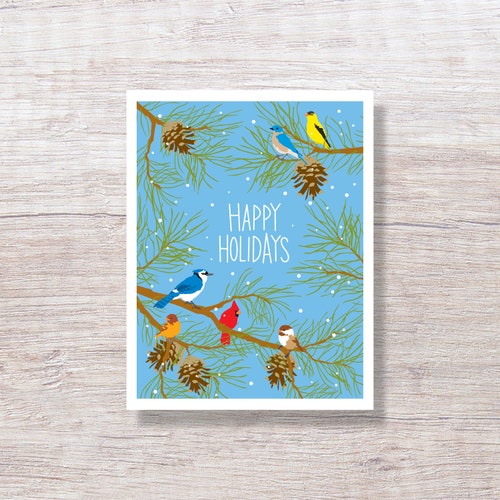 Red cardinal christmas cards single card or boxed set etsy