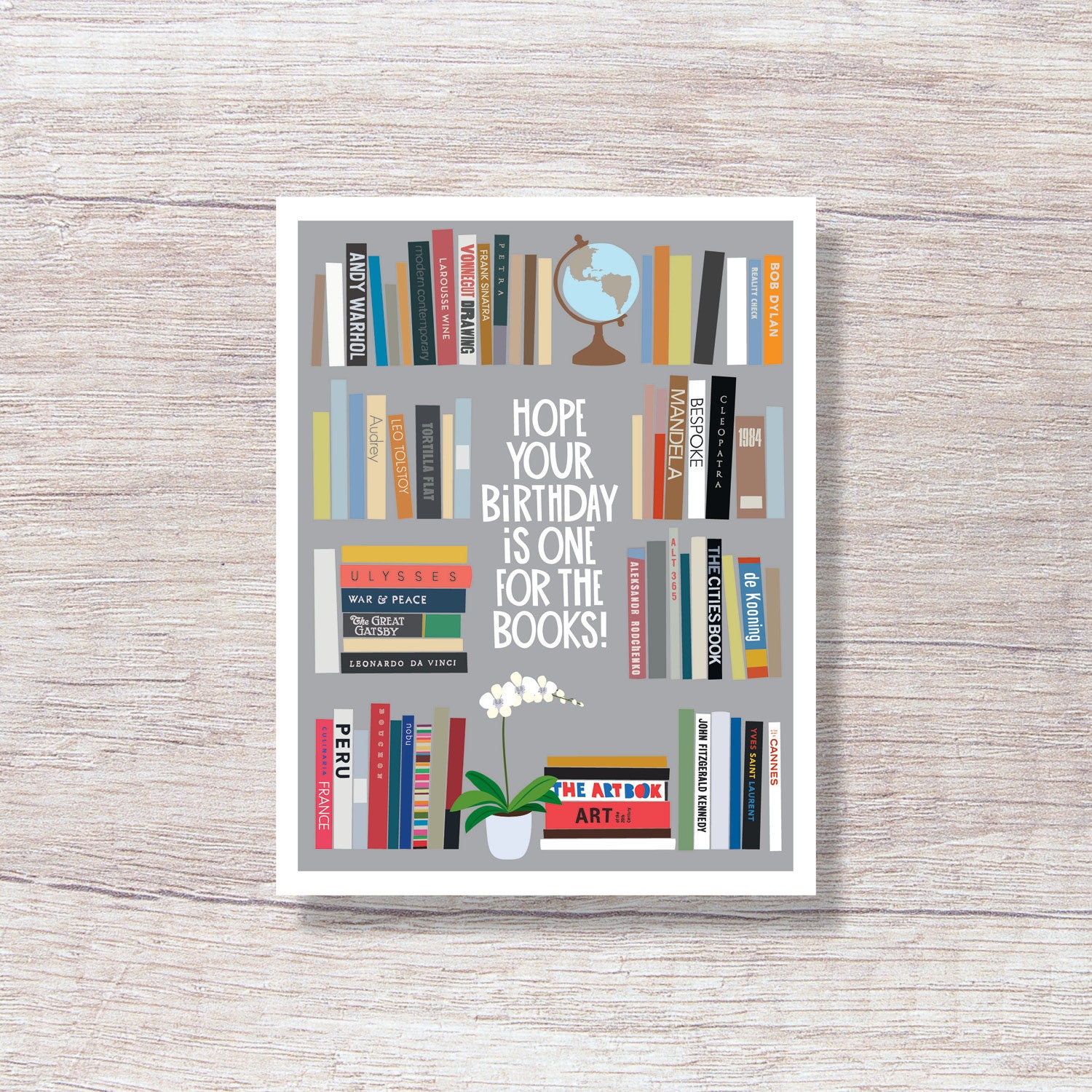Book Lover Birthday Card Book Lover Birthday Card