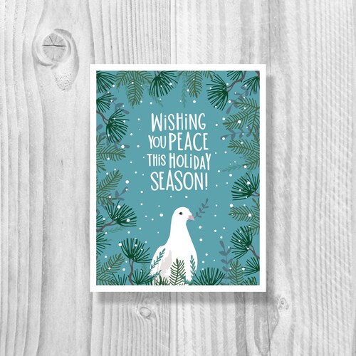 Red cardinal christmas cards single card or boxed set of 10 etsy