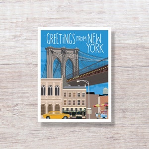 Greetings from New York City, Single Card or Boxed Set, Blank Note Cards - D431