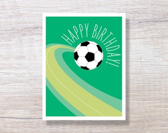Sports Birthday Card for him for her for son for daugher, SOCCER SCORE BIG - D172X