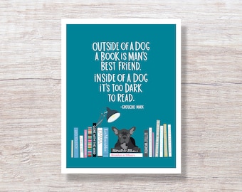 GROUCHO MARX Quote - Just for Fun Friendship Card - D303