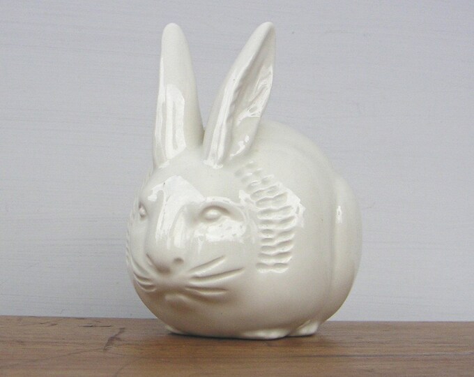 Vintage Rabbit Cotton Ball Dispenser Etsy