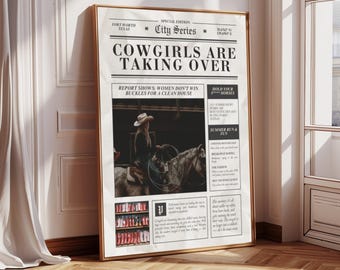 Cowgirl Vibes Matte Vertical Poster | Rustic Home Decor, Western Art Print, Unique Gift, Texas Style Wall Art, Tribute to Cowgirls