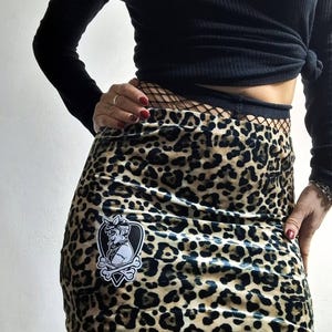 Mini ZOMBIE DOLL LEOPARD punk dark rock rave tekno23 leopard skirt