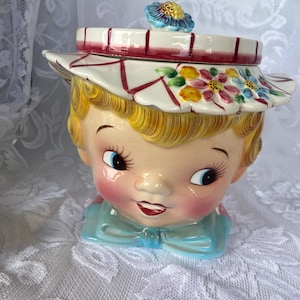 Lefton Miss Dainty Cookie Jar - Etsy