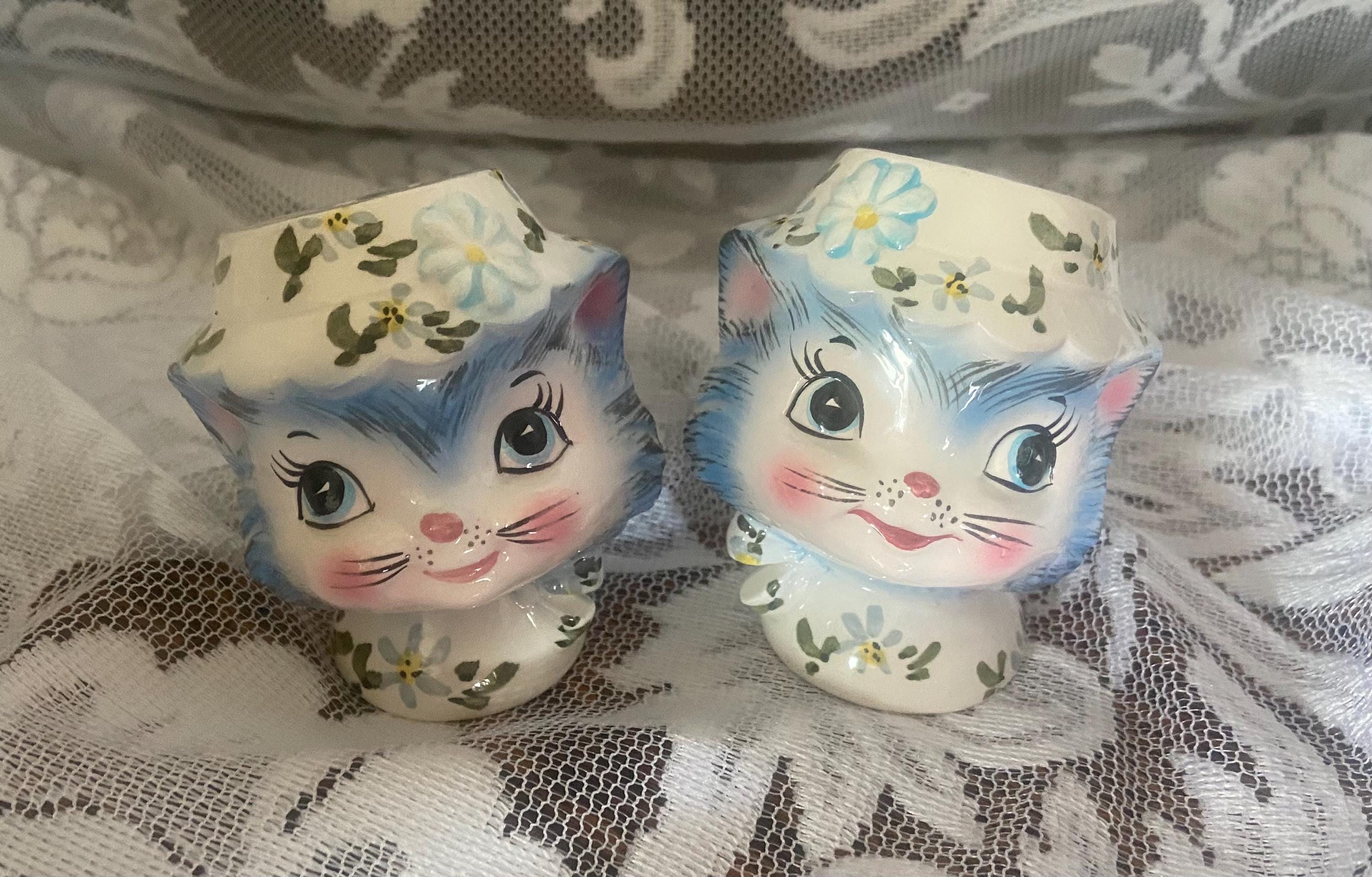 ミスプリス miss priss ソルトアンドペッパー 置物 陶器 Vintage Lefton Miss Priss Salt and Pepper Shakers Kitty
