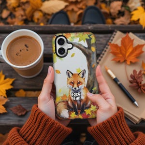 Foxy Fall - Autumn Fox Phone Case - Woodland Watercolor Design for iPhone & Samsung