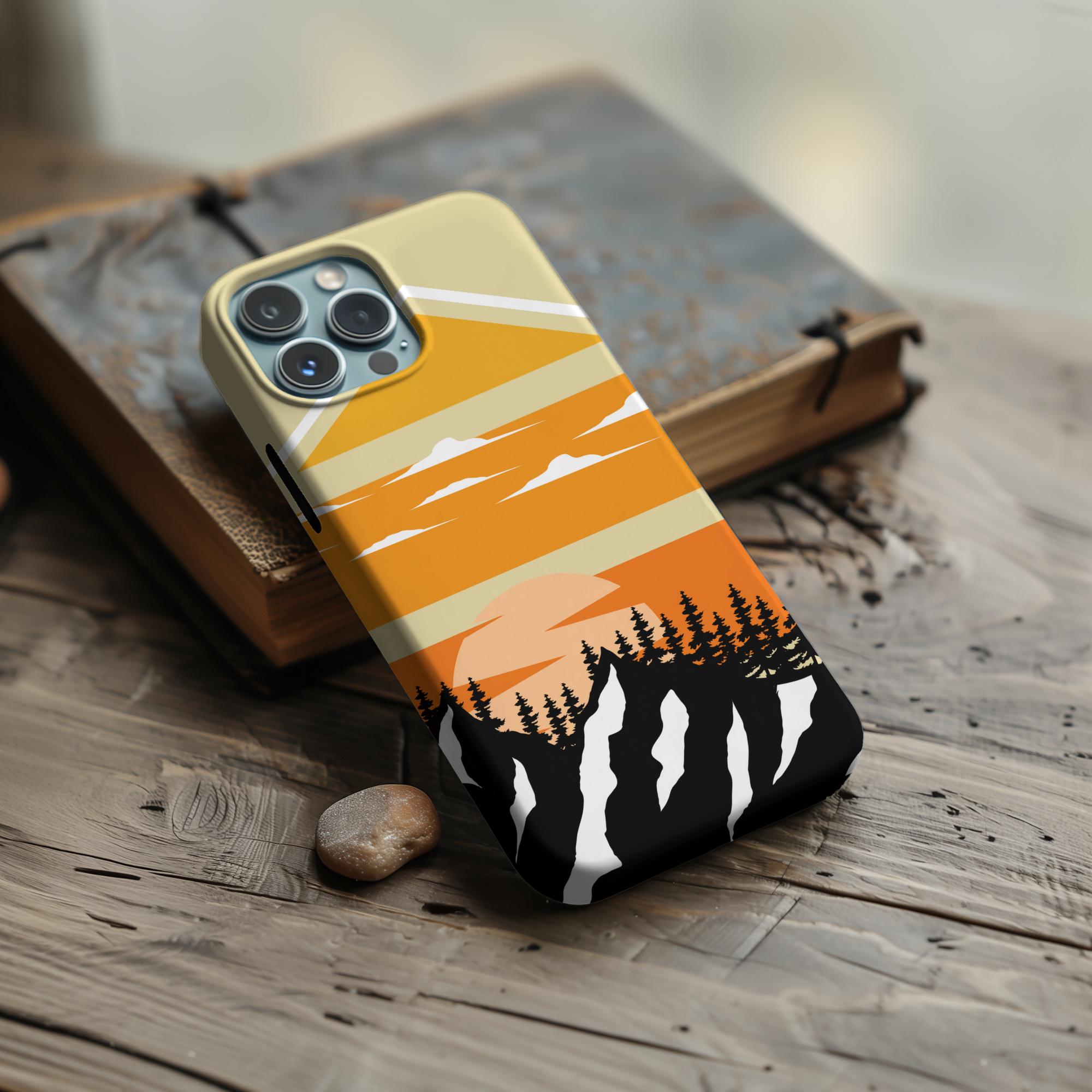 Étuis robustes avec contour montagne, Coque de téléphone en