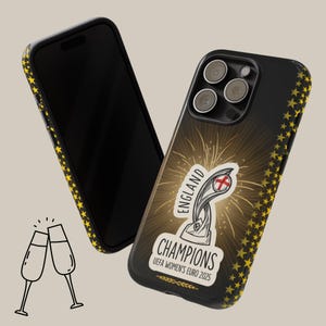 England Lionesses Champions Phone Case: UEFA Euro 2025 Trophy Design