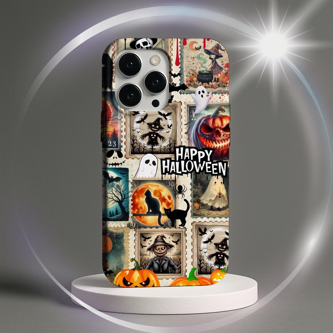 Spooky Halloween Collage Tough Phone Case - iPhone & Samsung - Etsy