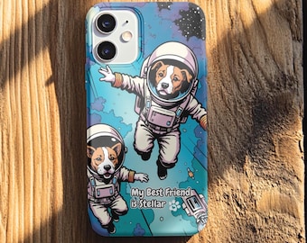 Etui na telefon z psem astronautą: projekt Space K9 dla iPhone'a i Samsunga