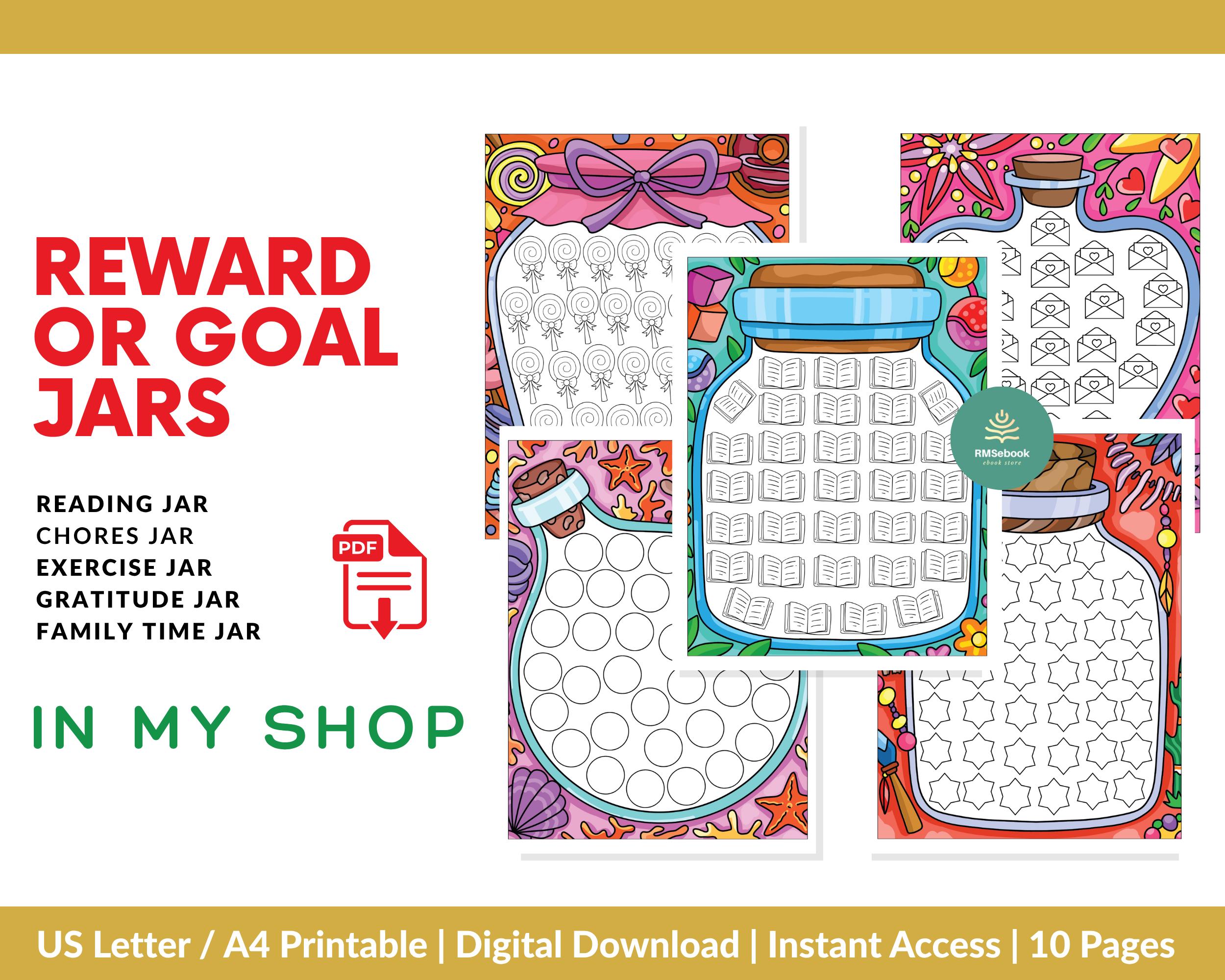 Reward Jars Printable | Goal Tracking Charts for Preschool | Positive ...