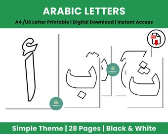 Arabic Alphabet Coloring Pages for Kids | تعلم الحروف العربية | Preschool Tracing & Coloring PDF
