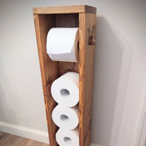 Brentwood-18, Recessed Wood Double Toilet Paper Holder