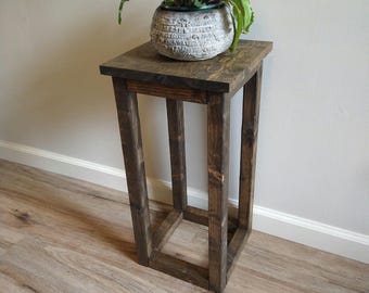 Multipurpose Rustic Table, Plant Stand, Giant Wood Lantern, Primitive Lantern, Farmhouse Lantern, Extra Large Wood Lantern, Rustic End Table