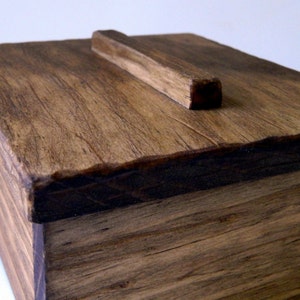 Rustic Wood Trinket Box, Catch-all, Jewelry Box, What Not Box, Decorative Box