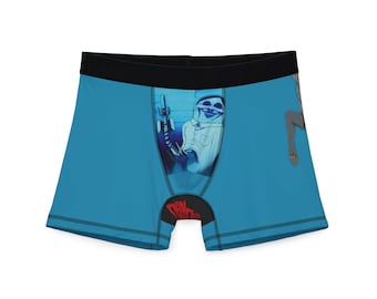 Bóxers con estampado de anime para hombre / Regalo único / Ropa interior gráfica / Bóxers cómodos para uso diario, cumpleaños y festividades
