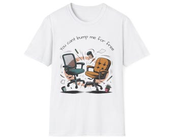 -shirt Vous ne pouvez pas me cogner Je suis libre | illustration drôle de travail de bureau