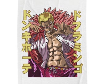 Manta de terciopelo inspirada en el anime: decoración acogedora para fans, manta suave, regalo para geeks, perfecta para noches de cine y decoración del hogar.