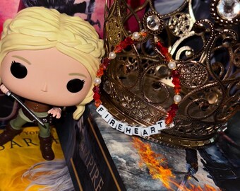 Fireheart Bookish Bracelet | Throne of Glass | Aelin Galathynius | SJM