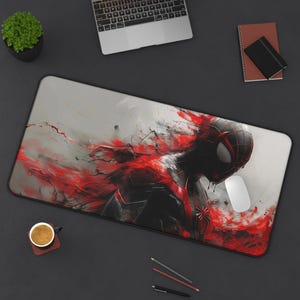 Tapete de mesa do Homem-Aranha: decoração de escritório com tema de super-herói de histórias em quadrinhos