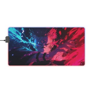 Ryomen Sukuna LED Mouse Pad: Jujutsu Kaisen Anime Gaming