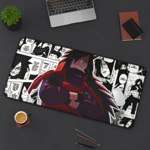 Anime-Inspired Desk Mat, Gaming Mousepad, Home Office Decor, Otaku Gift, Cosplay Workspace Accessory
