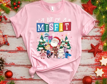 Misfit Toys Christmas Shirt,A Bit Of A Misfit Shirt, Holiday Gift Shirt,Rudolph Red Nosed Reindeer Shirt,Cozy Xmas Gift Tee, Christmas Shirt